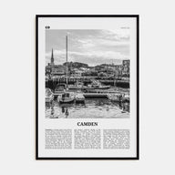 Camden Travel B&W Poster