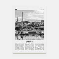 Camden Travel B&W Poster