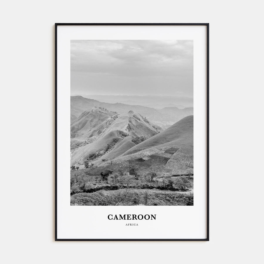 Cameroon Portrait B&W Poster