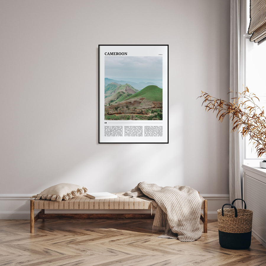 Cameroon Travel Color Poster