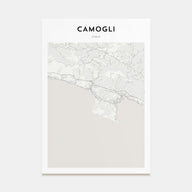 Camogli Map Portrait Poster