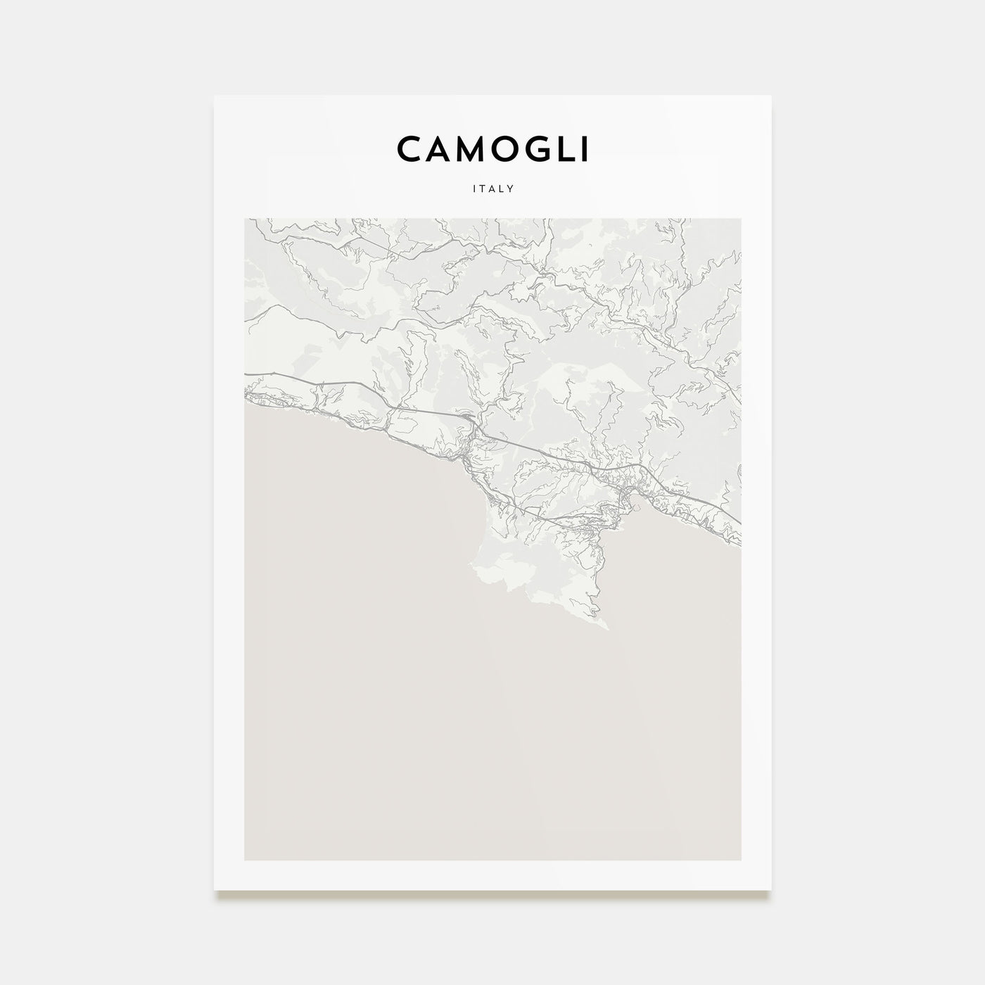Camogli Map Portrait Poster