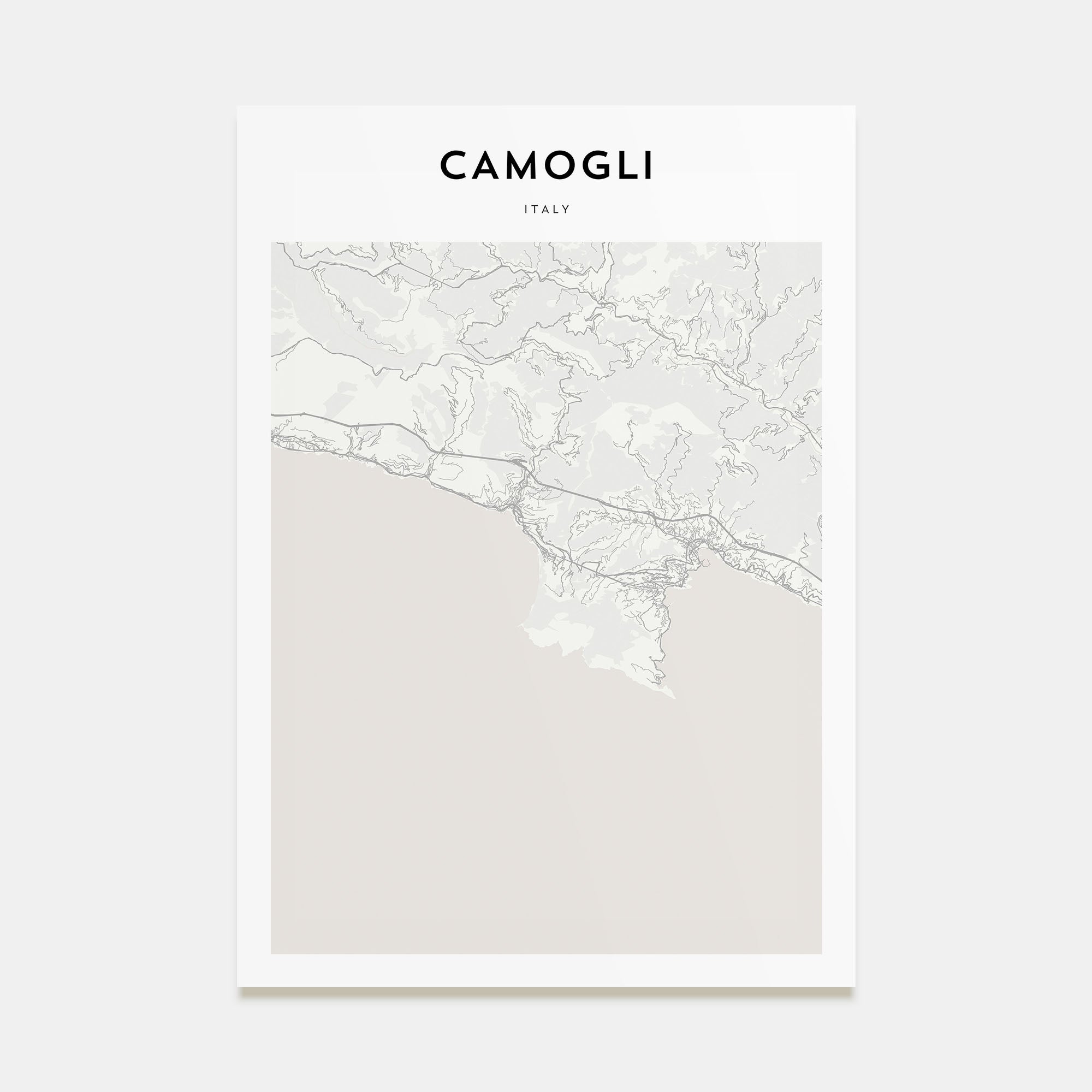 Camogli Map Portrait Poster