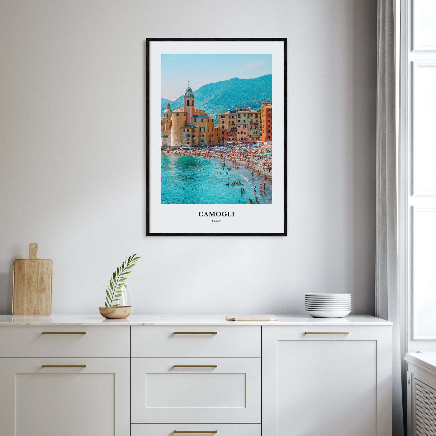 Camogli Portrait Color Poster