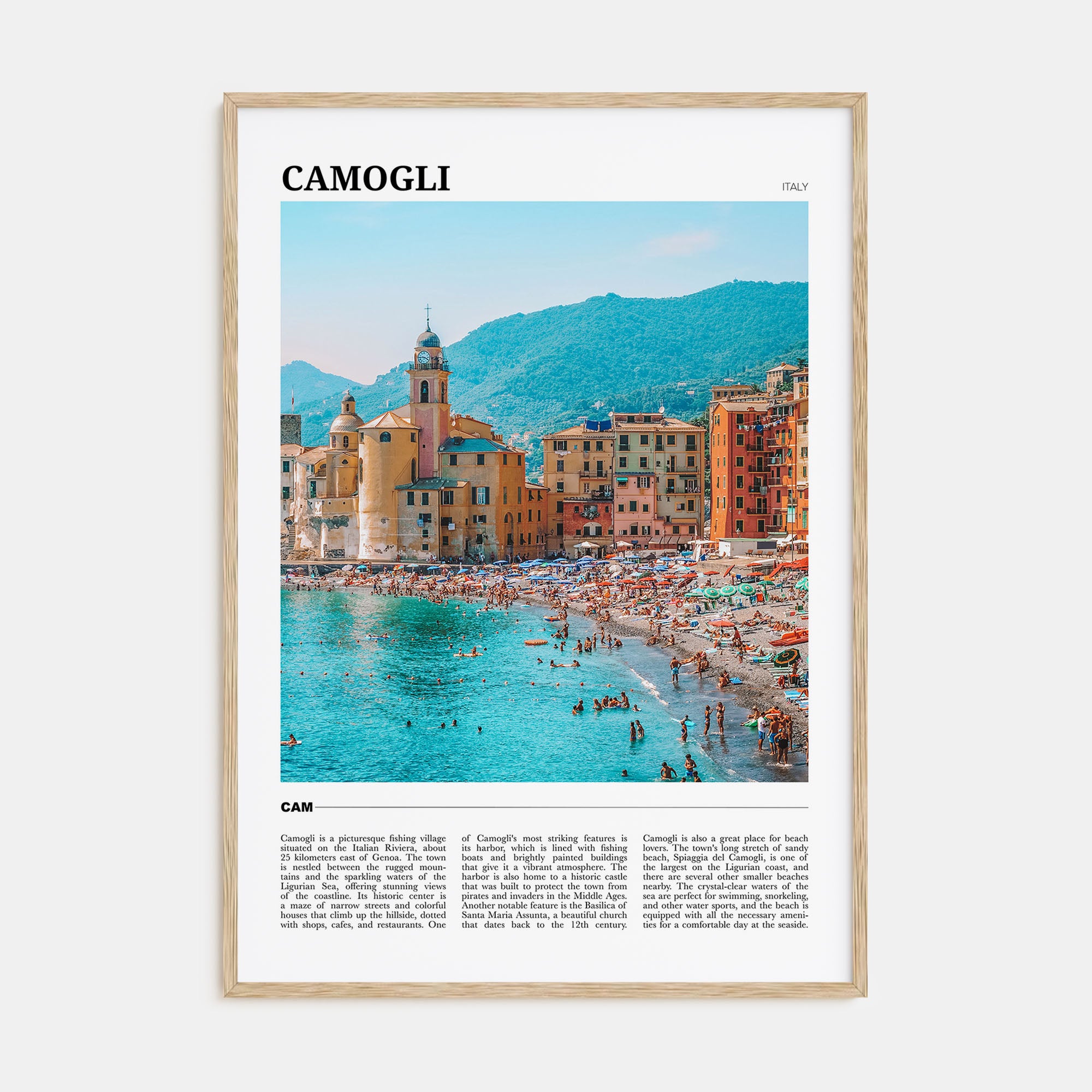 Camogli Travel Color Poster
