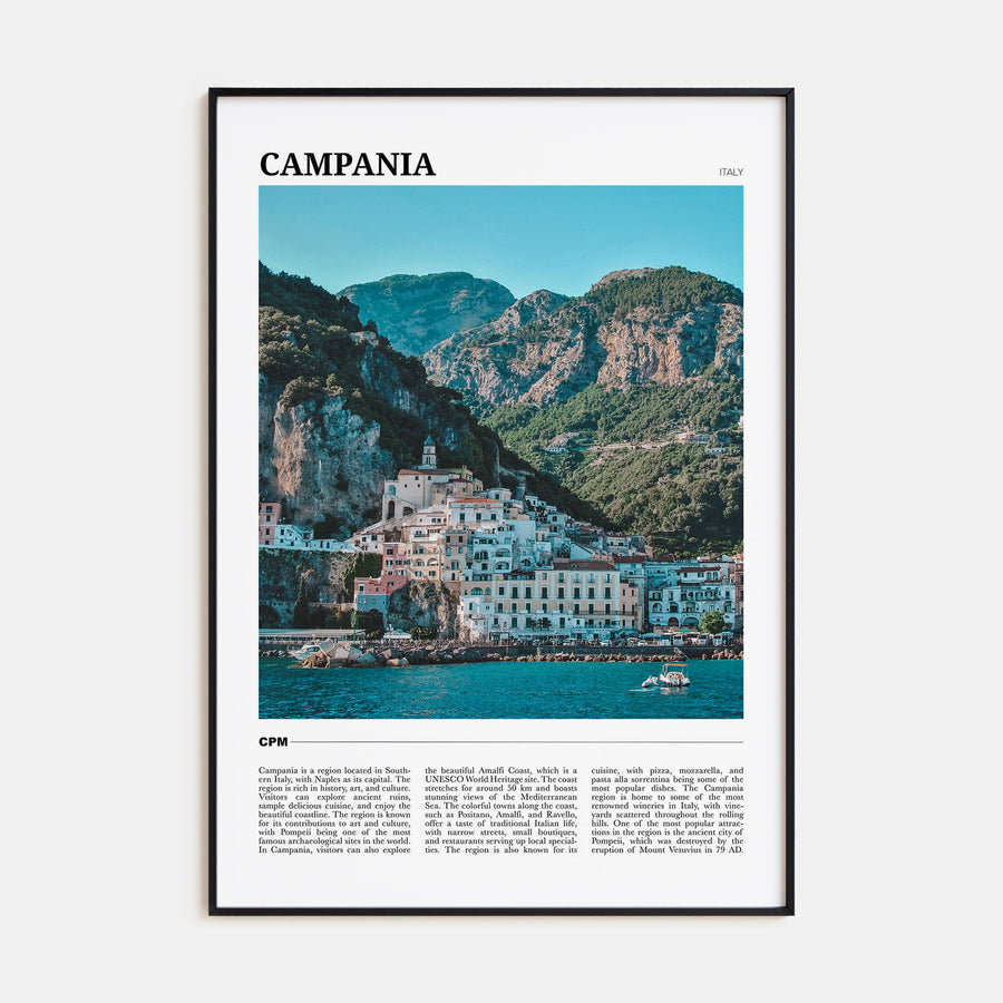 Campania Travel Color Poster