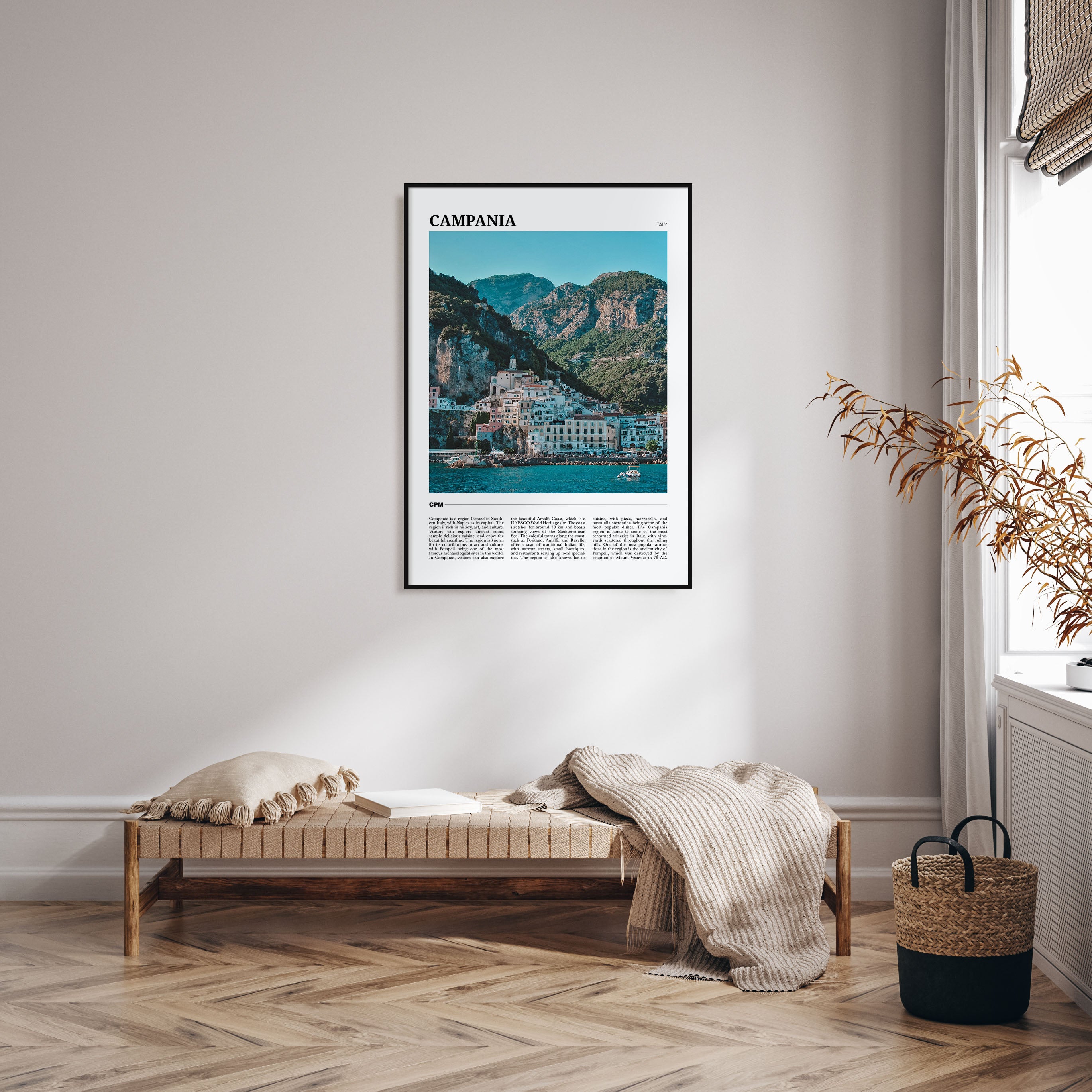 Campania Travel Color Poster