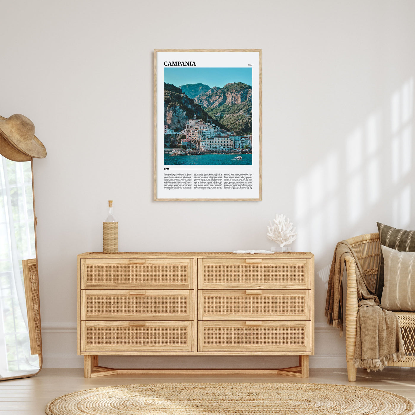 Campania Travel Color Poster