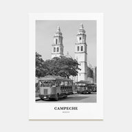 Campeche Portrait B&W Poster