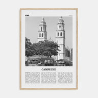 Campeche Travel B&W Poster