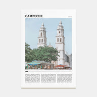 Campeche Travel Color Poster