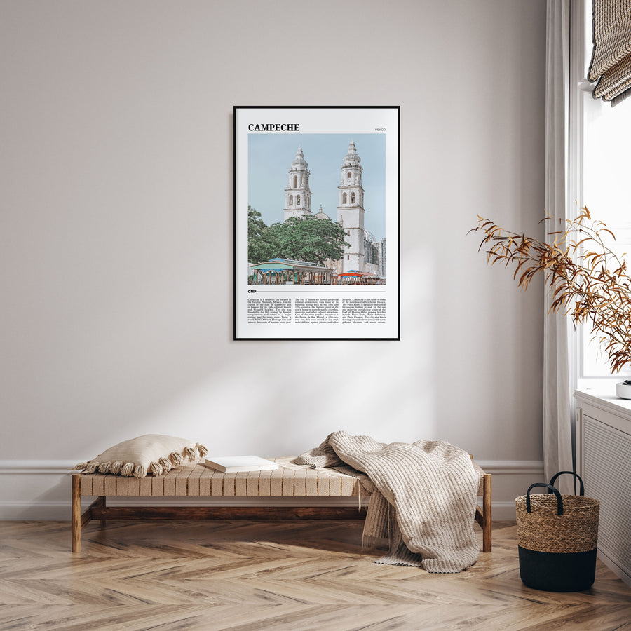 Campeche Travel Color Poster