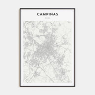 Campinas Map Portrait Poster