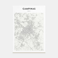 Campinas Map Portrait Poster