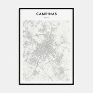 Campinas Map Portrait Poster