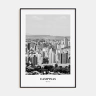 Campinas Portrait B&W Poster