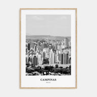 Campinas Portrait B&W Poster