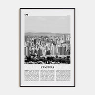 Campinas Travel B&W Poster