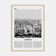 Campinas Travel B&W Poster