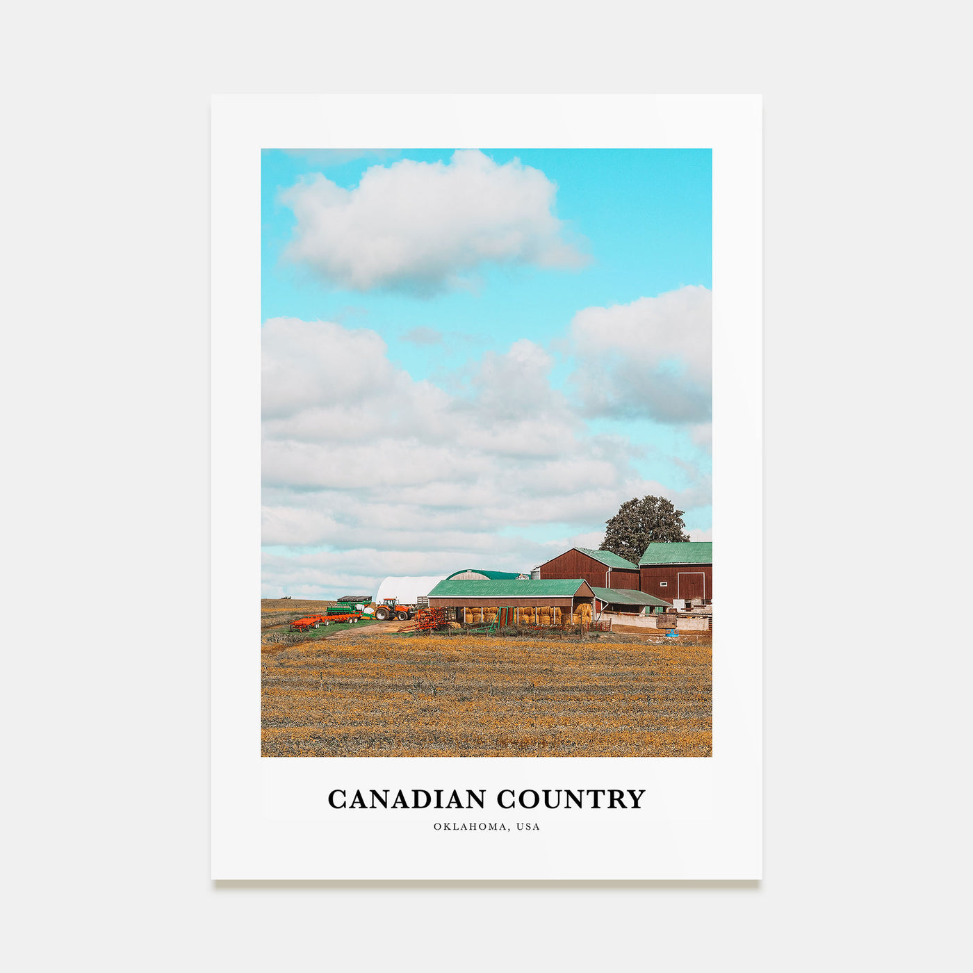 Canadian County Portrait Color Poster