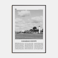 Canadian County Travel B&W Poster