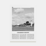 Canadian County Travel B&W Poster