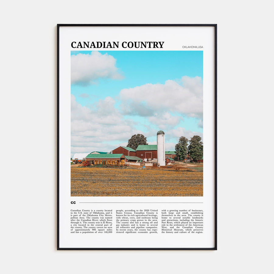Canadian County Travel Color Poster