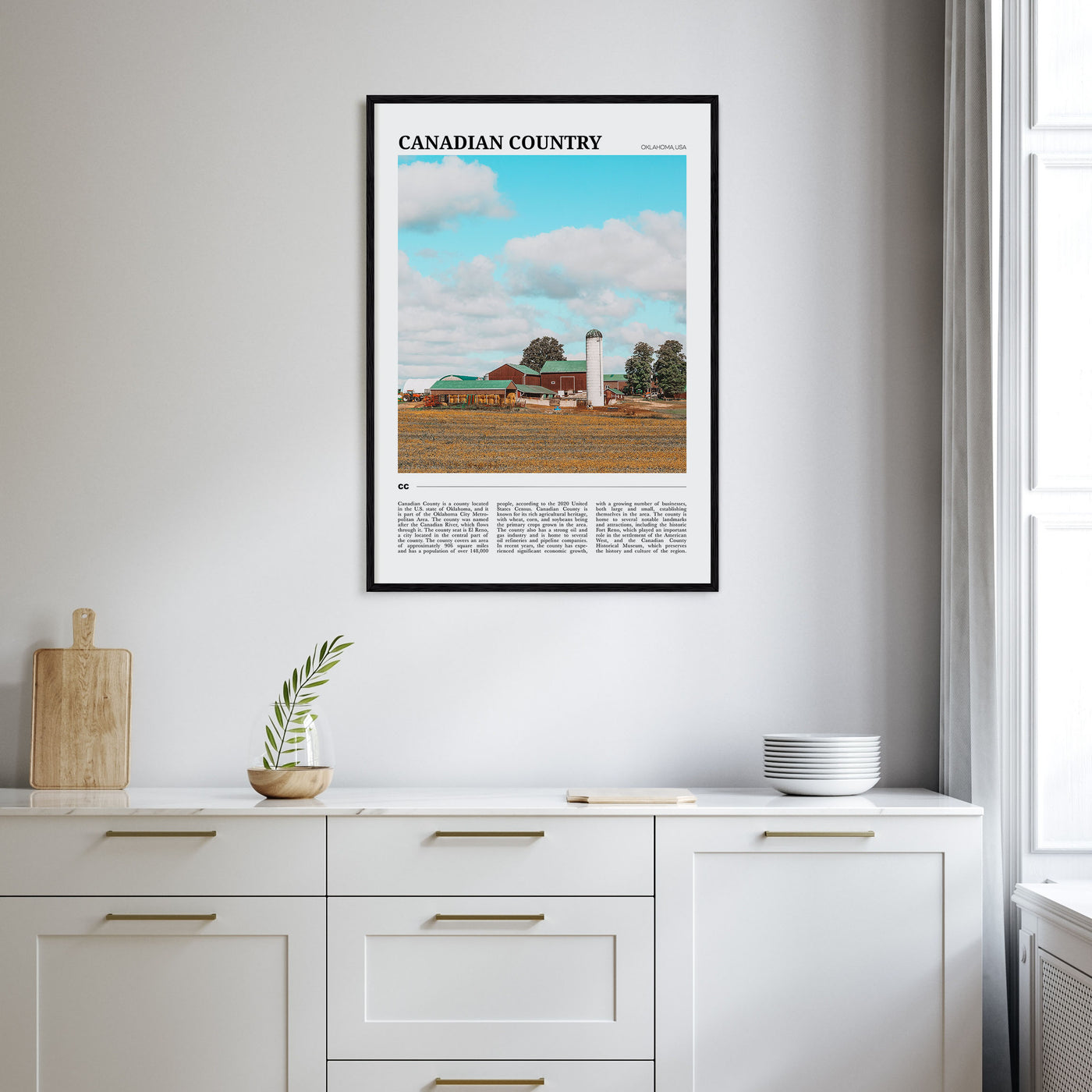 Canadian County Travel Color Poster
