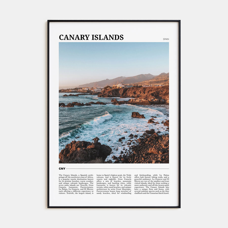 Canary Islands Travel Color Poster