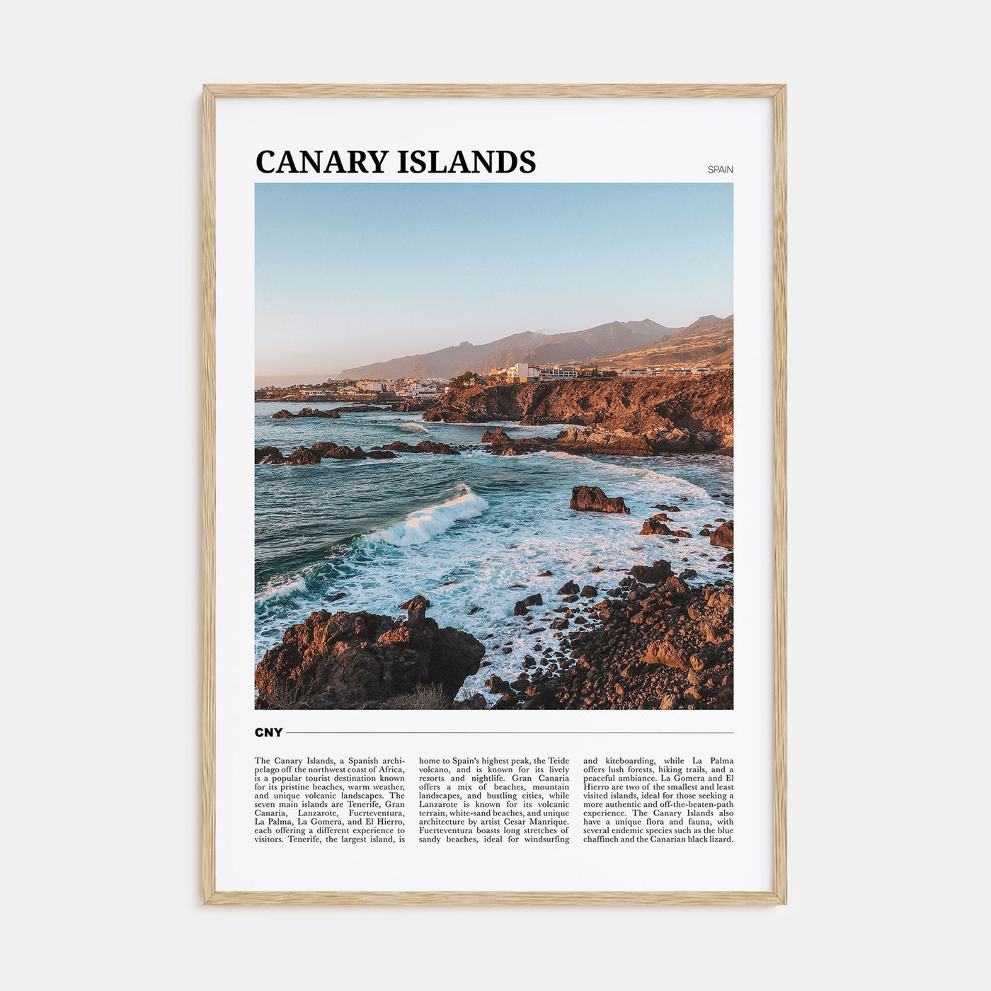 Canary Islands Travel Color Poster