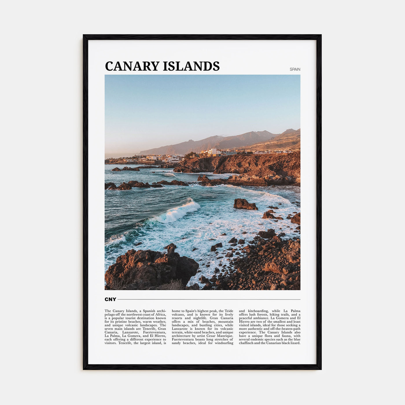 Canary Islands Travel Color Poster
