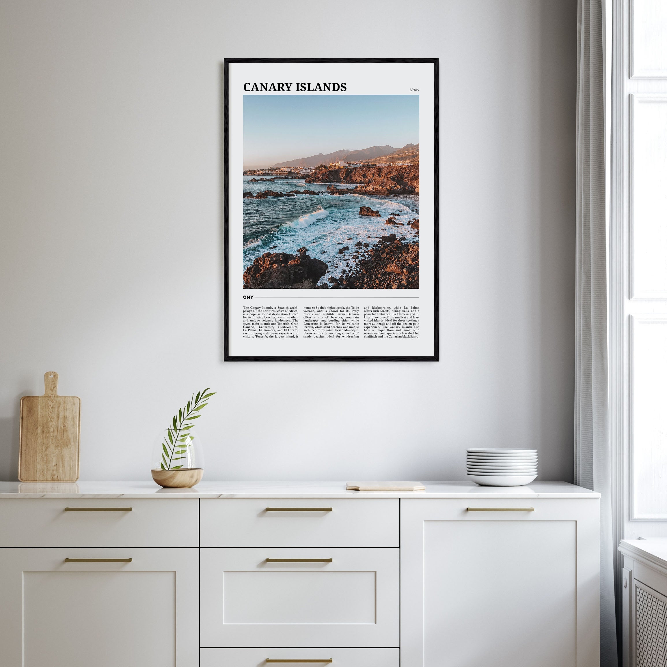 Canary Islands Travel Color Poster