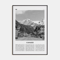 Canazei Travel B&W Poster