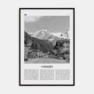 Canazei Travel B&W Poster