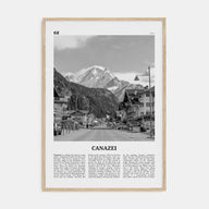 Canazei Travel B&W Poster