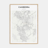 Canberra Map Portrait Poster