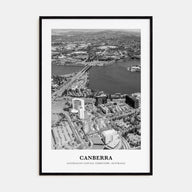 Canberra Portrait B&W Poster