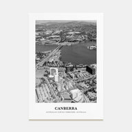 Canberra Portrait B&W Poster