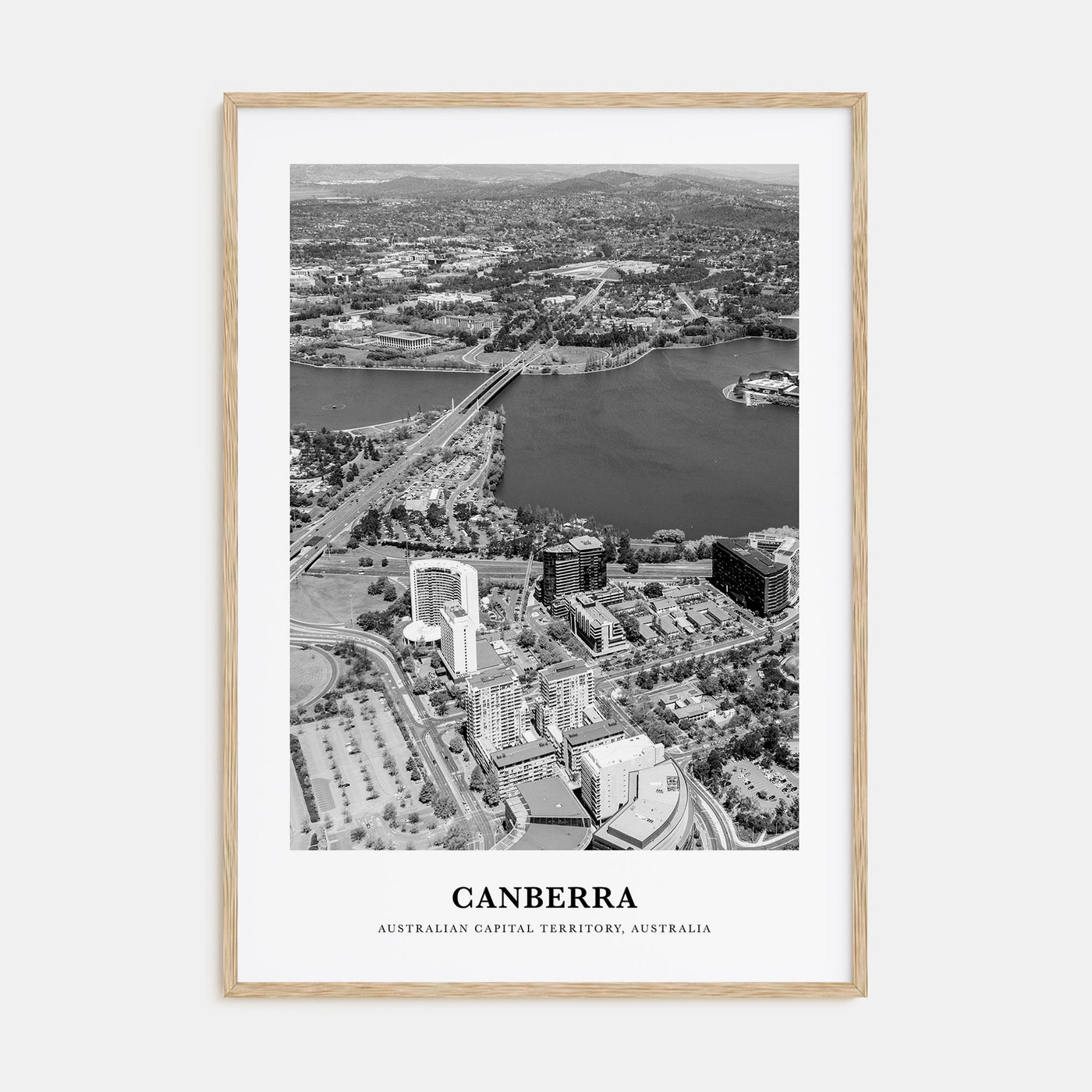 Canberra Portrait B&W Poster