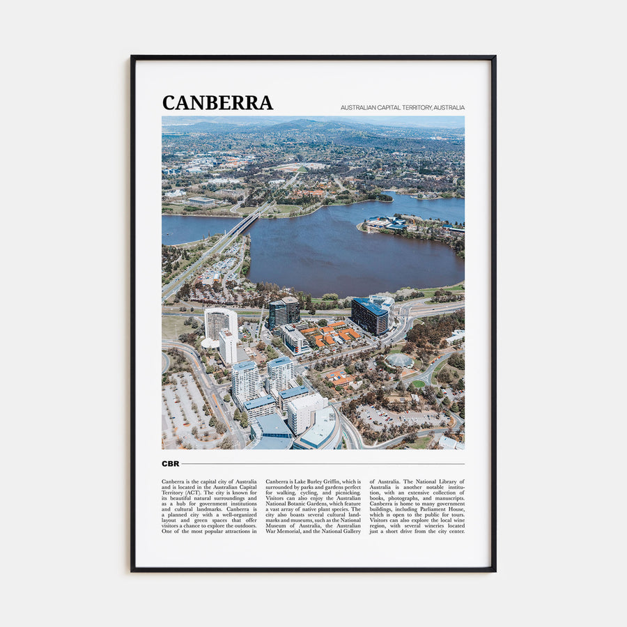 Canberra Travel Color Poster