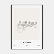 Cancún Drawn Poster