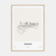 Cancún Drawn Poster