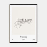 Cancún Drawn Poster