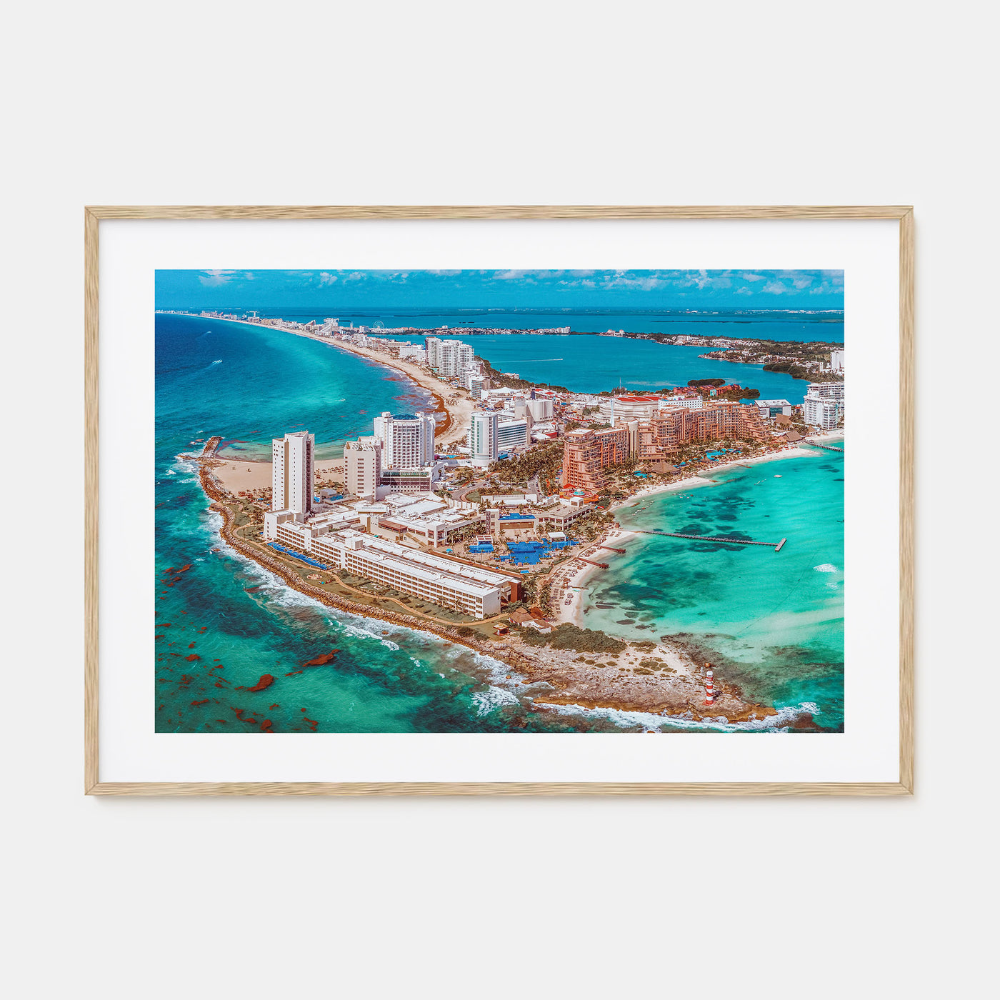 Cancún Landscape Color Poster