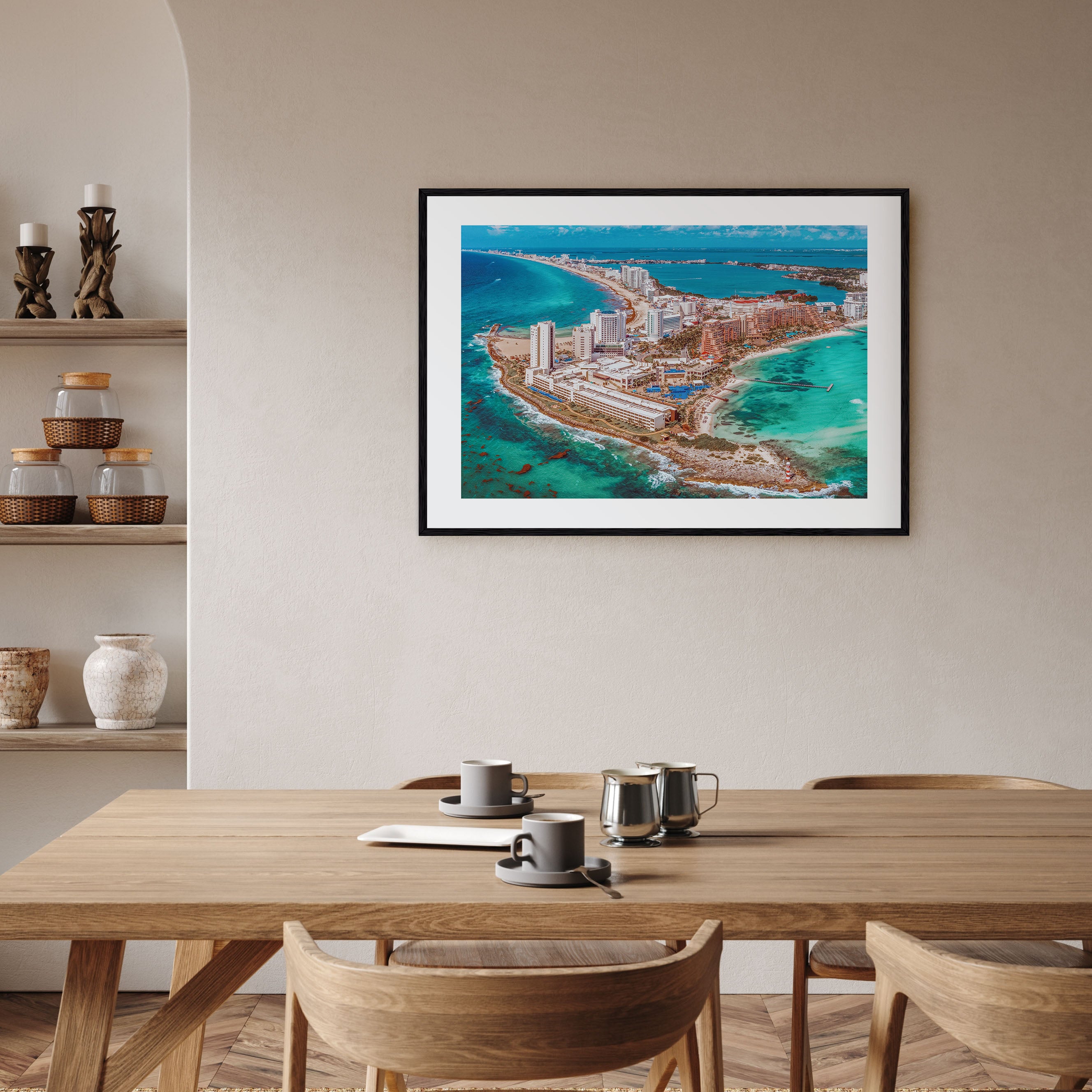 Cancún Landscape Color Poster