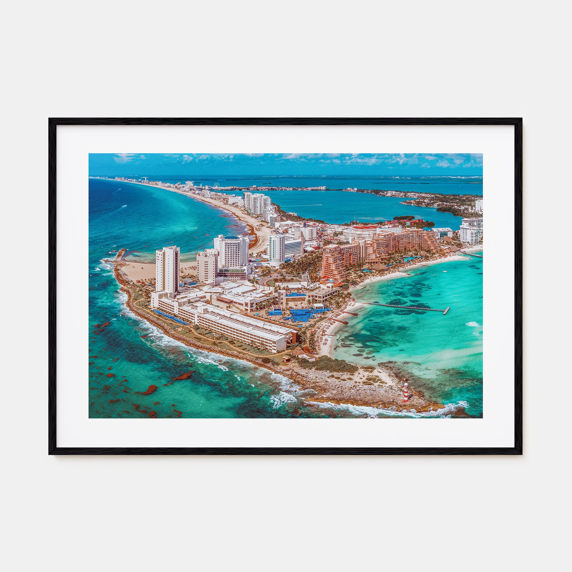 Cancún Landscape Color Poster