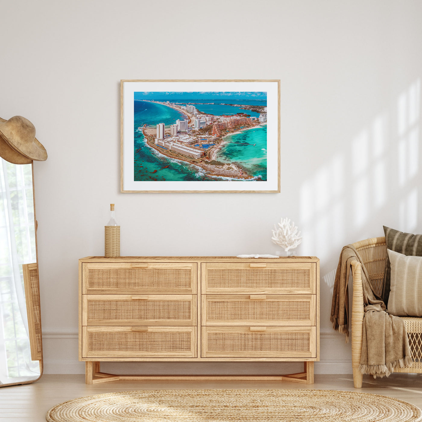 Cancún Landscape Color Poster
