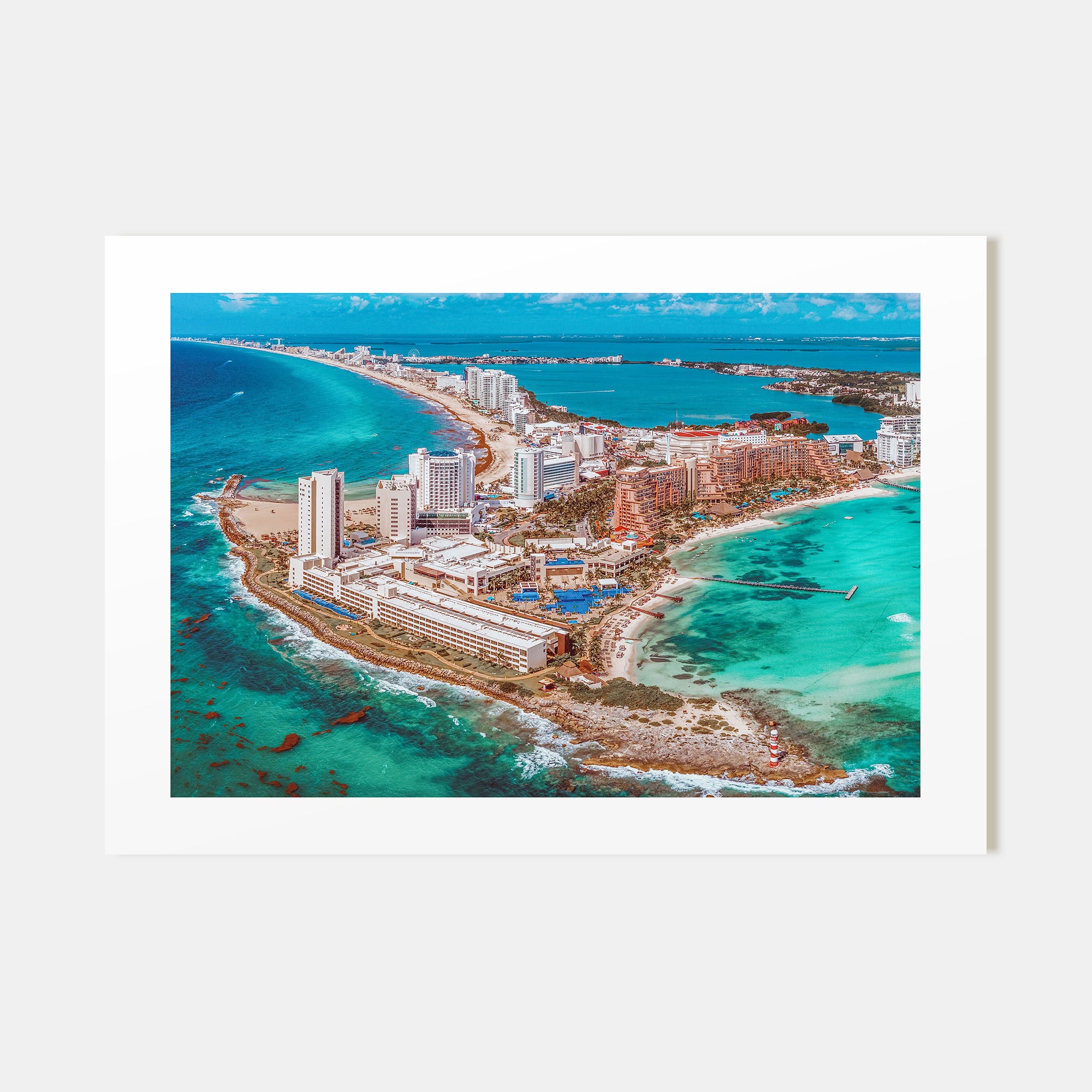 Cancún Landscape Color Poster