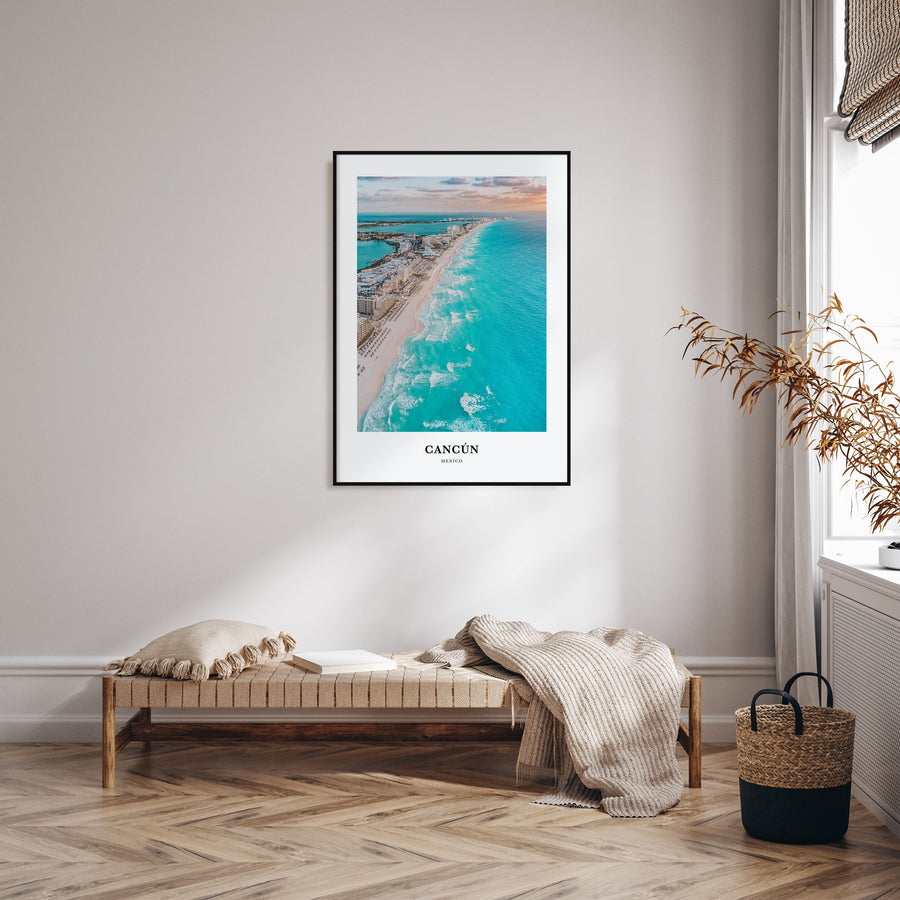 Cancún Portrait Color Poster