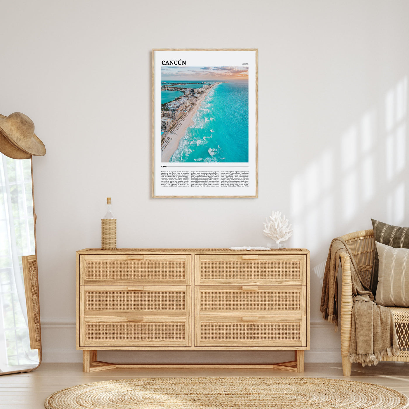 Cancún Travel Color Poster
